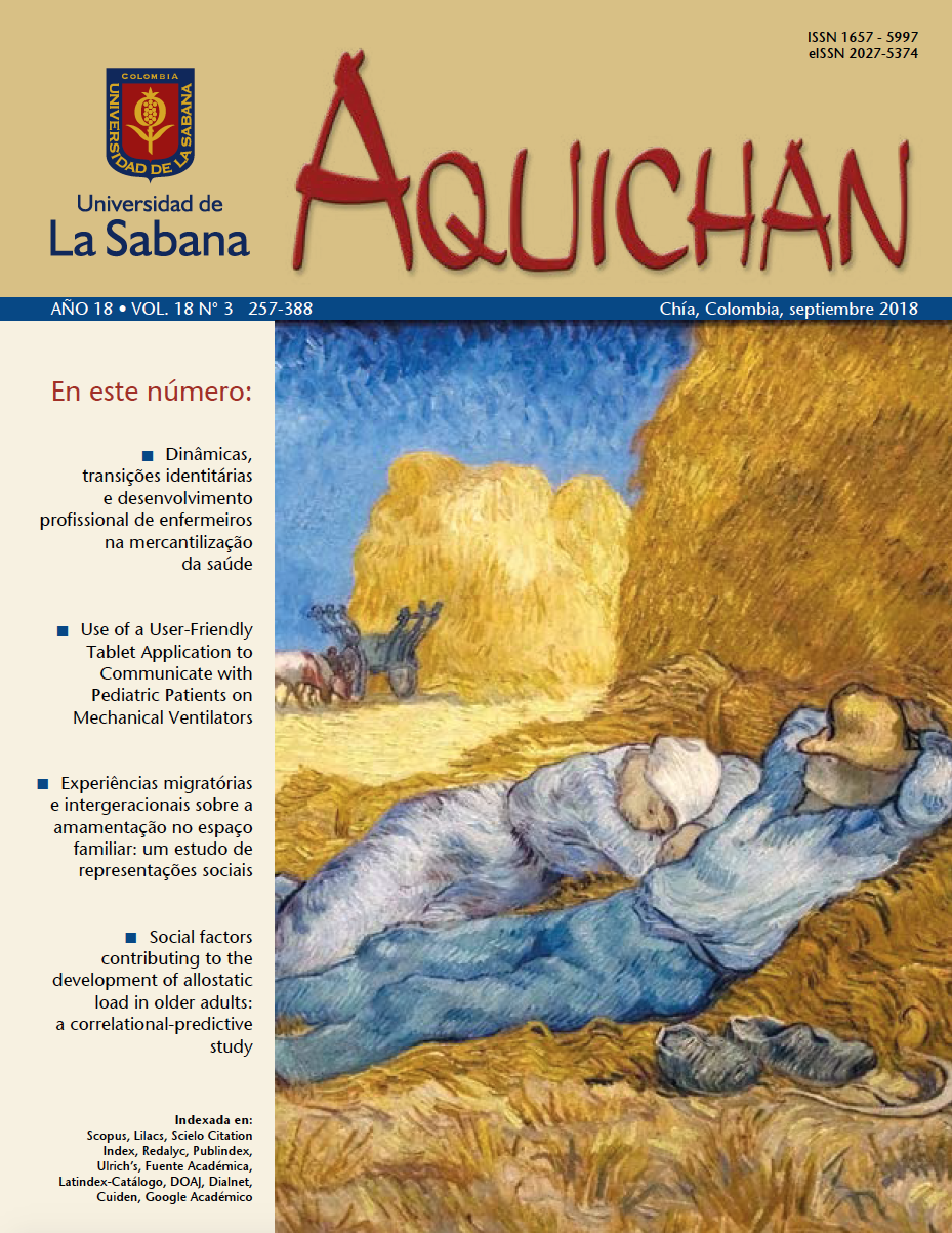 Carátula Aquichan 18(3)